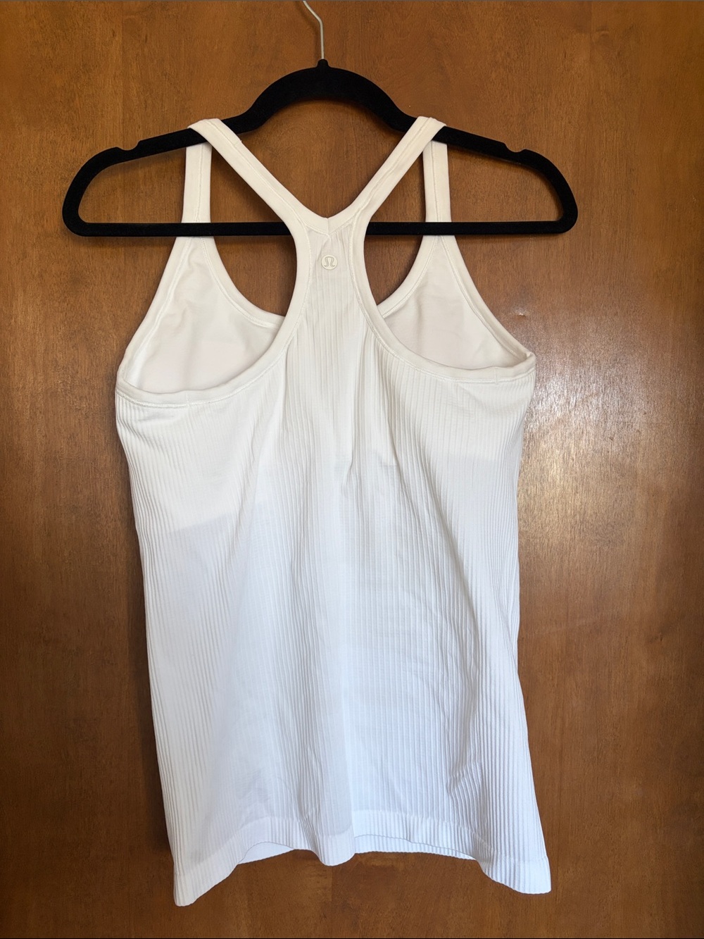 lululemon athletica White Ribbed Racerback Tank - Picture 2 of 3